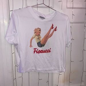 NWT fiorucci pinup crop tee